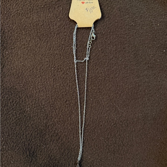 Silver and Turquoise Pendant Necklace - Picture 2 of 2